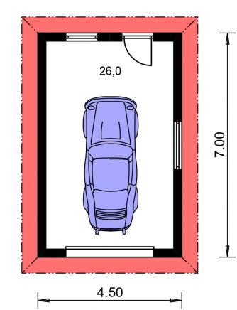 Floor plan of ground floor - GARÁŽ 3